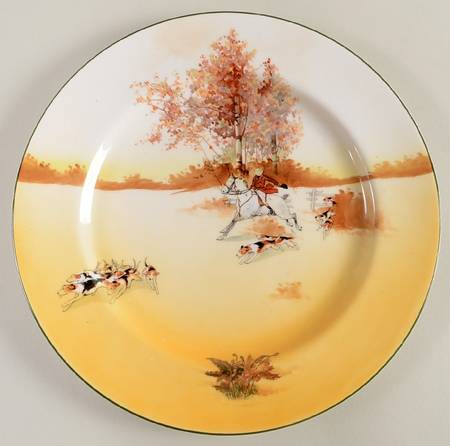 Hunting (John Peel, Bone) Dinner Plate
