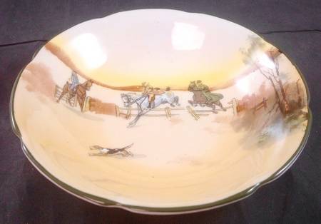 Hunting (John Peel, Bone) Fruit/Dessert (Sauce) Bowl