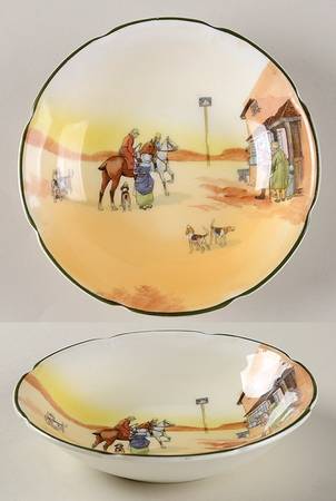 Hunting (John Peel, Bone) Fruit/Dessert (Sauce) Bowl