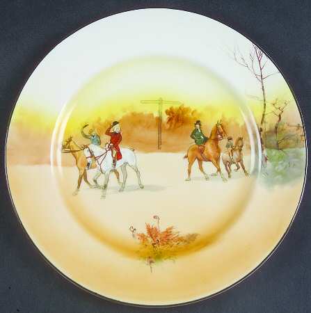 Hunting (John Peel, Bone) Salad Plate