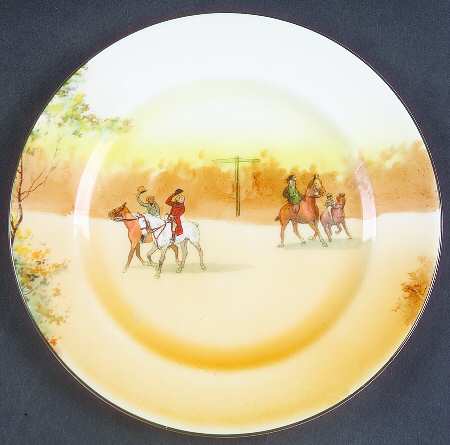 Hunting (John Peel, Bone) Bread & Butter Plate