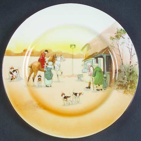 Hunting (John Peel, Bone) Salad Plate