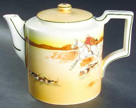 Hunting (John Peel, Bone) Teapot & Lid