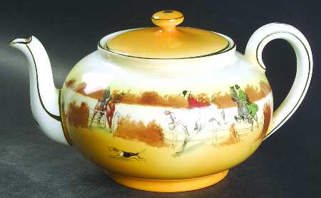 Hunting (John Peel, Bone) Teapot & Lid