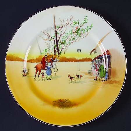 Hunting (John Peel, Bone) Dinner Plate