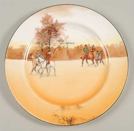 Hunting (John Peel, Bone) Luncheon Plate