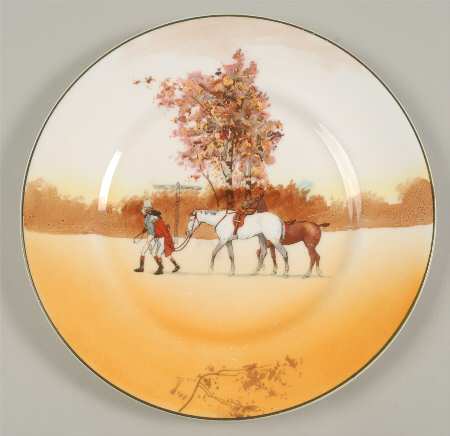 Hunting (John Peel, Bone) Luncheon Plate