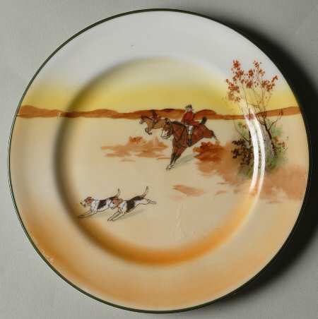 Hunting (John Peel, Bone) Bread & Butter Plate