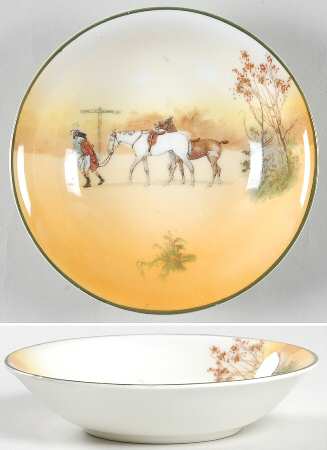 Hunting (John Peel, Bone) Fruit/Dessert (Sauce) Bowl
