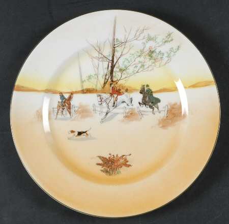 Hunting (John Peel, Bone) Dinner Plate