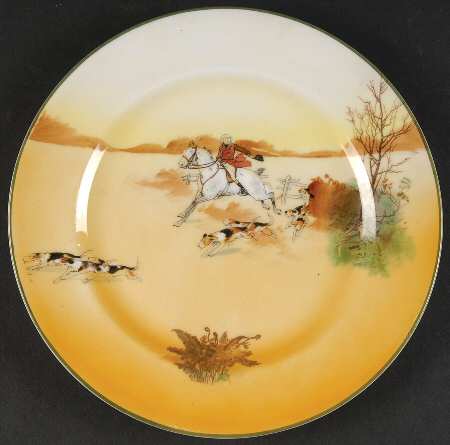 Hunting (John Peel, Bone) Salad Plate