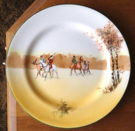 Hunting (John Peel, Bone) Dinner Plate