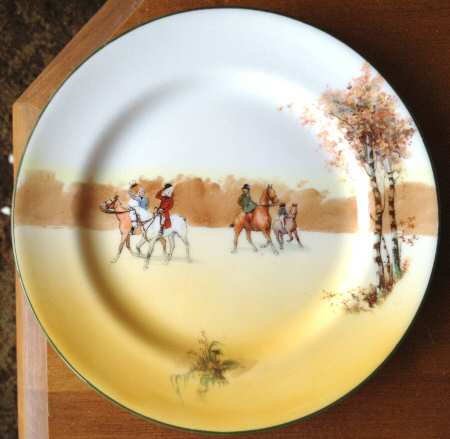 Hunting (John Peel, Bone) Luncheon Plate