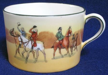 Hunting (John Peel, Bone) Flat Cup