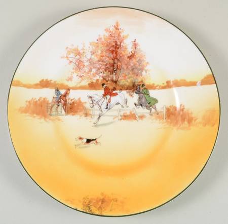 Hunting (John Peel, Bone) Luncheon Plate