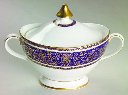 Imperial Blue Sugar Bowl & Lid