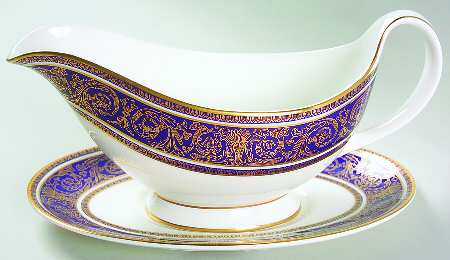 Imperial Blue Gravy Boat & Underplate