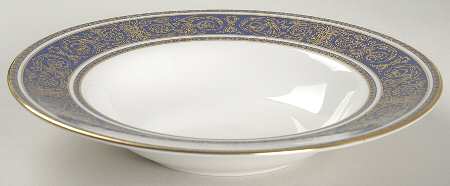 Imperial Blue Rim Soup Bowl