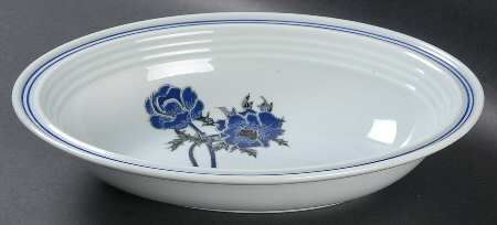 Indigo 10" Oval Vegetable Bowl