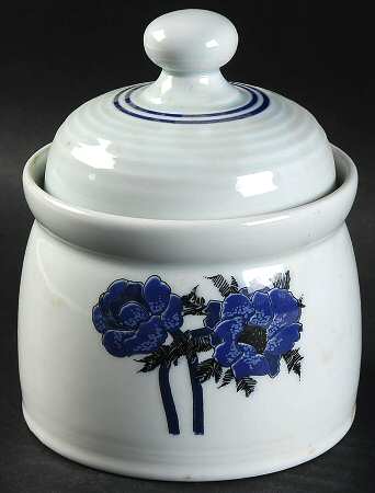 Indigo Sugar Bowl & Lid