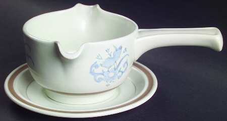 Inspiration Stick Handle Gravy Boat & Saucer