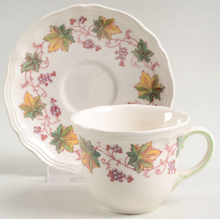 Indian Summer Flat Demitasse Cup & Saucer Set