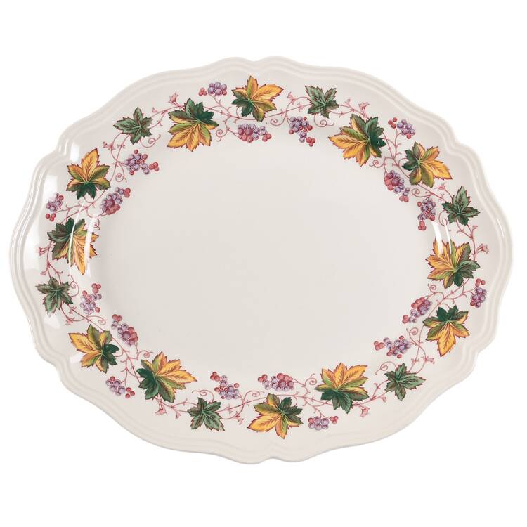 Indian Summer 15" Oval Serving Platter