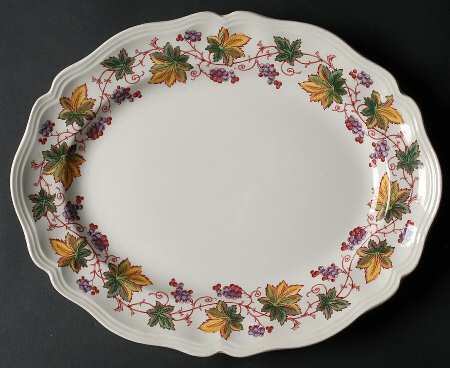 Indian Summer 13" Oval Serving Platter