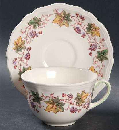 Indian Summer Flat Cup & Saucer Set