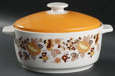 Indian Summer Small Oval Oven To Table Covered Casserole