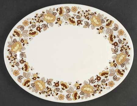 Indian Summer 13" Oval Serving Platter
