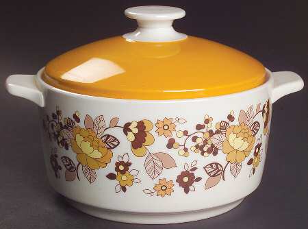 Indian Summer 1.5 Qt Round Covered Casserole