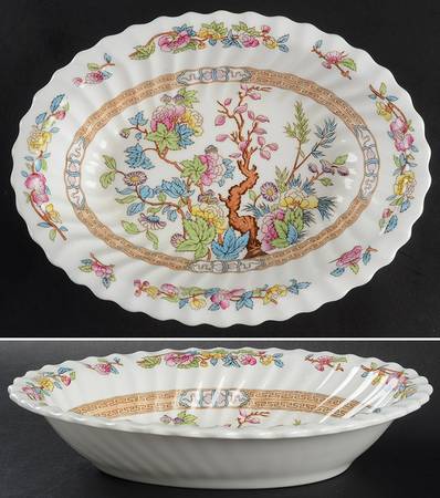 Indian Tree 10" Oval Vegetable Bowl