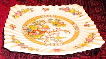 Indian Tree Square Luncheon Plate