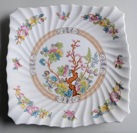 Indian Tree Handled Cake Plate