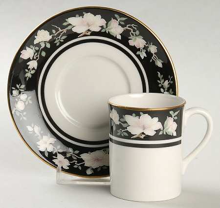Intrigue Flat Demitasse Cup & Saucer Set