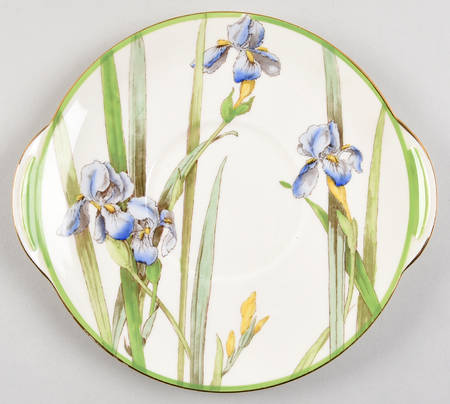 Iris Handled Cake Plate