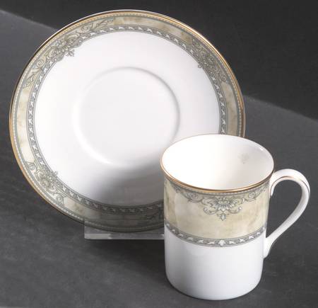 Isabella (Original Shape) Tall Footed Demitasse Cup and Saucer Set