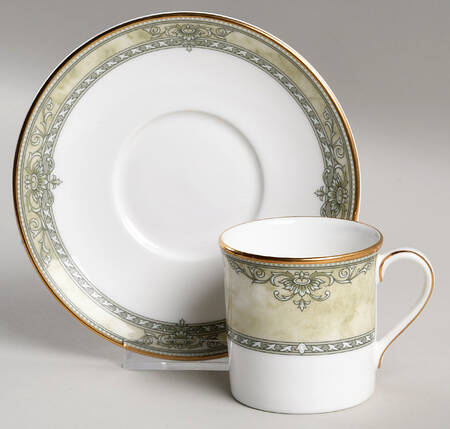 Isabella (Original Shape) Flat Demitasse Cup & Saucer Set