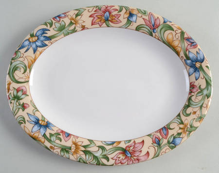 Jacobean 13" Oval Serving Platter