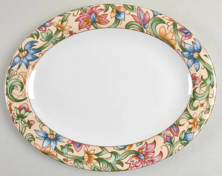 Jacobean 13" Oval Serving Platter