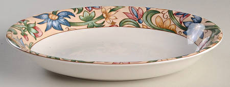 Jacobean 10" Oval Vegetable Bowl