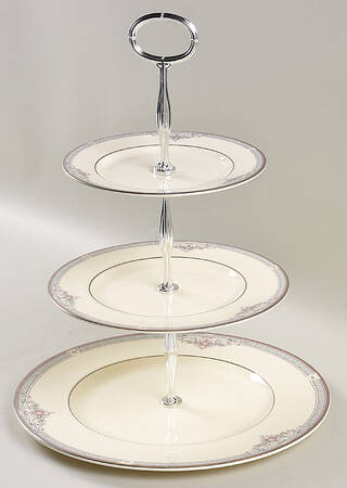 Jillian 13 7/8"-14 1/4" 3-Tiered Serving Tray(DP,SP,BB) HC