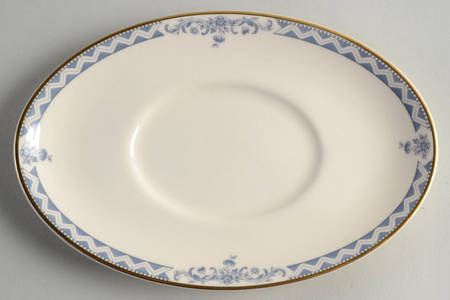 Josephine (Smooth, Gold Trim) Underplate for Gravy Boat