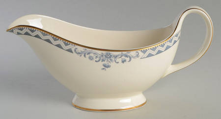 Josephine (Smooth, Gold Trim) Gravy Boat