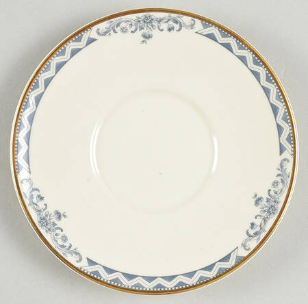 Josephine (Smooth, Gold Trim) Saucer for Flat Demitasse Cup
