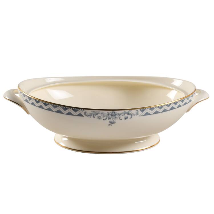 Josephine (Smooth, Gold Trim) Oval Vegetable No Lid
