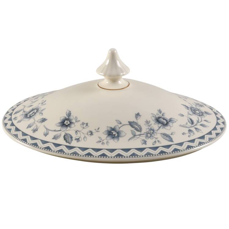 Josephine (Smooth, Gold Trim) Lid for Oval Vegetable