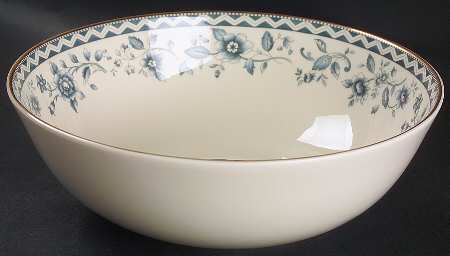 Josephine (Smooth, Gold Trim) 10" Large Salad Serving Bowl