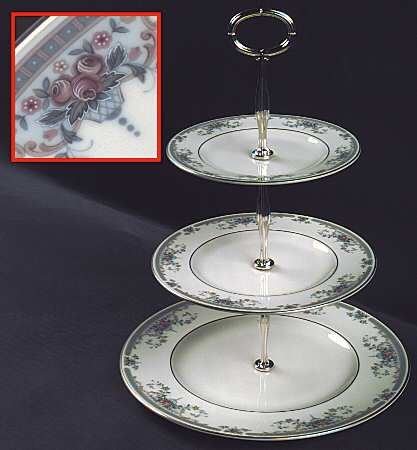 Juliet 13 7/8"-14 1/4" 3-Tiered Serving Tray(DP,SP,BB) HC
